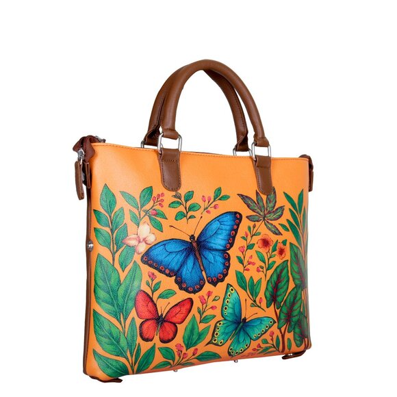 Printed Leather 3-in-1 Convertible Top Handle Crossbody Bag for Women- Daily Use - Picture 7 of 16